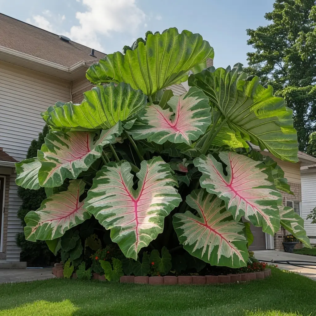 giant pink caladium seeds for planting – rare tropical elephant ear plant, large heart leaves, easy grow ornamental garden foliage giant pink caladium seeds for planting – rare tropical elephant ear plant, large heart leaves, easy grow ornamental garden foliage