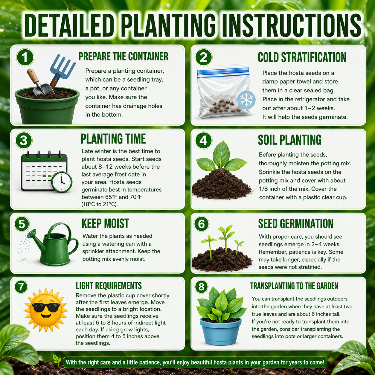 rare perennial hosta seeds – easy care shade plants for beginners & expert gardeners rare perennial hosta seeds – easy care shade plants for beginners & expert gardeners