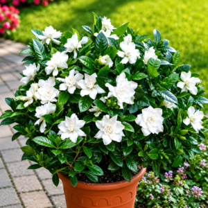 cape jasmine (gardenia jasminoides) seeds – fragrant white flowering evergreen shrub for garden & patio planting