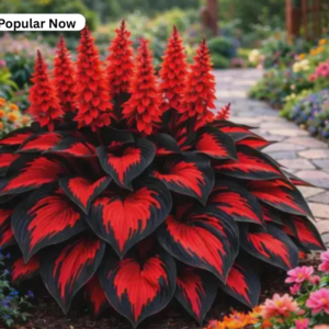 blue & black hosta seeds (200+) | shade loving perennial garden plant | fast growing ornamental foliage seeds for home & garden